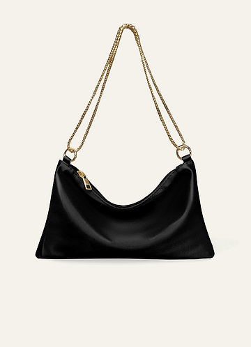 front Metallic Chain Underarm Bag