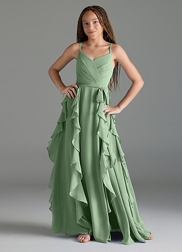 Azazie Hermione Junior Bridesmaid Dress in Dark Navy | Azazie Azazie Hermione Junior Bridesmaid Dress in Dark Navy | Azazie