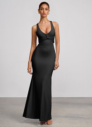 Zinnia Black Maxi Dress image1