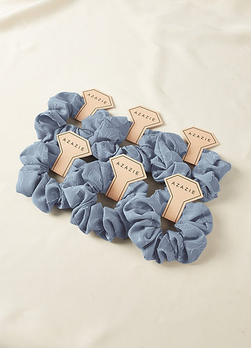 front Matching Color Bridesmaid Floral Burnout Over Size Scrunchie Set