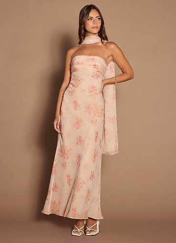 Kala Peach Maxi Dress image1