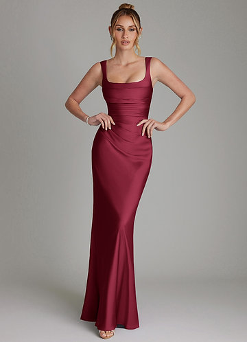 dark burgundy bridesmaid dresses & Red ED-051 Zara Rhinestone Bow Mini Color:Royal/Turquoise Natural 7