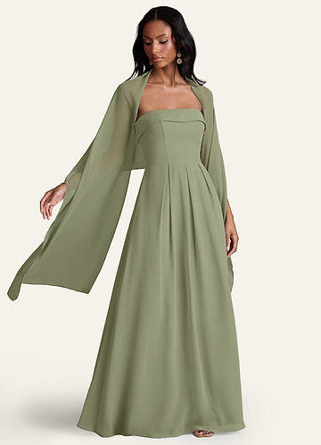 strapless open back dress Pink Crepe Draped Midi Dress with dramatic cape sleeves  shopaleena