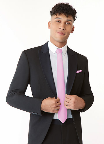 front Gentlemen's Collection Mat satijnen skinny stropdas