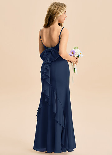 navy blue dresses for junior bridesmaids Dark Navy Junior Bridesmaid Dress,One Shoulder Junior Bridesmaid Dress,JB00054, J14 / Turquoise