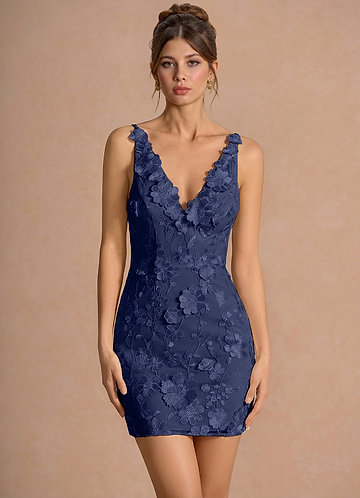 Cireth Dark Navy Mini Dress image1