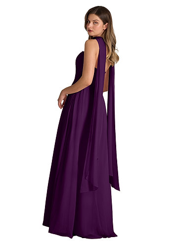 front Azazie Matching Color Chiffon Scarf 0