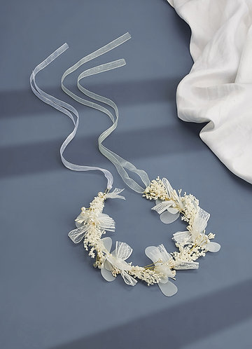 front Calla Lily Flower Girl Headpiece