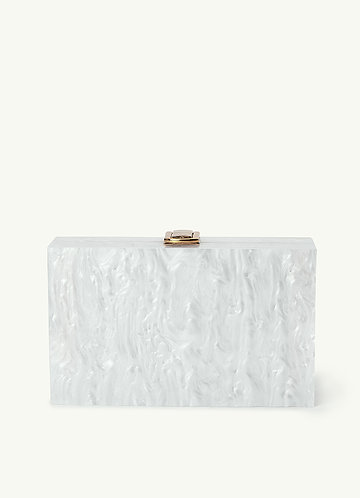 front Bolso de mano de mármol acrílico