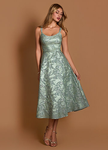 Robe Mi-Longue Sauge D'argent Agnes image1