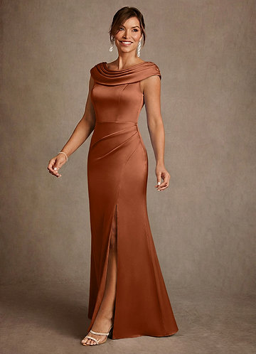 copper brown dress for wedding Copper Brown Dress