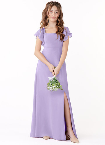 open lace back dress Jovani Kids K23685 Size 8 Lilac Girls Cocktail Dress Fit And Flare Bea –  Glass Slipper Formals main image 1