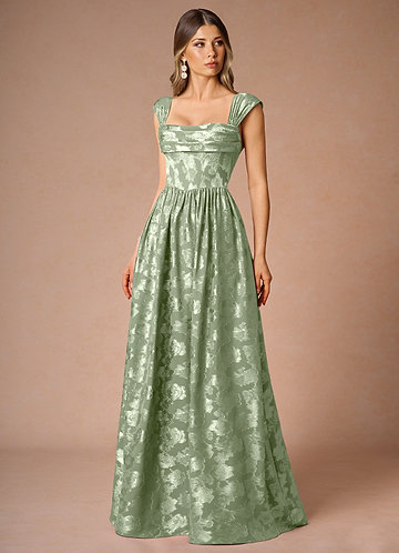 green emerald velvet dress Short A-Line Wedding-Guest Party Dress main image 0