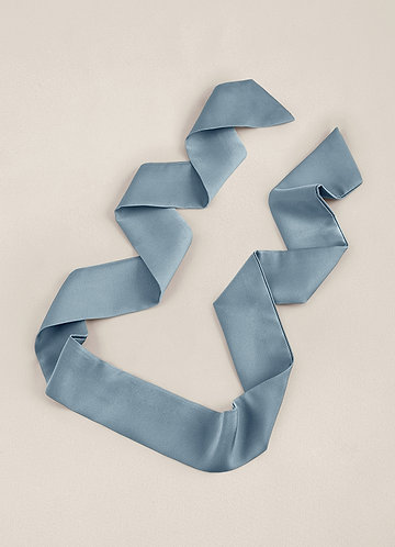 front Matching Color Stretch Satin Hair Scarf
