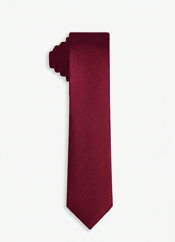 front Stretch Satin Skinny Tie