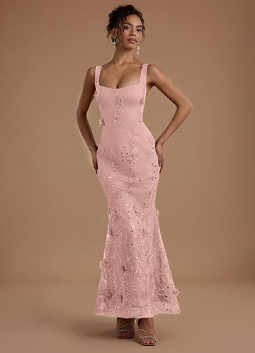 evening collective bridesmaid dresses Pink Formal Maxi Dress Dolly Sequin Ombre Halter Neck XL (14) main image 0