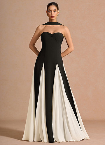 Liorena Black Maxi Dress front