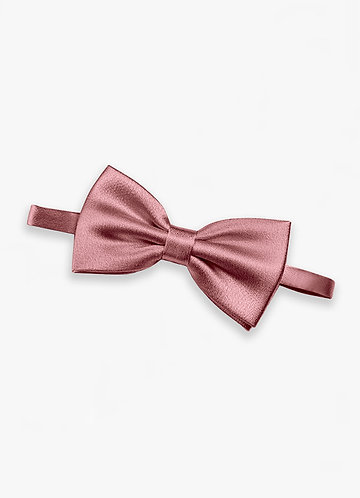 front Adjustable Metallic Satin Pre-Tied Bow Tie