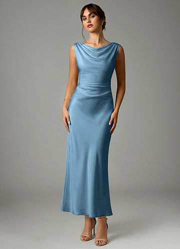 chinese dress ladies Leilani Blue Maxi Dress - US 12 main image 1