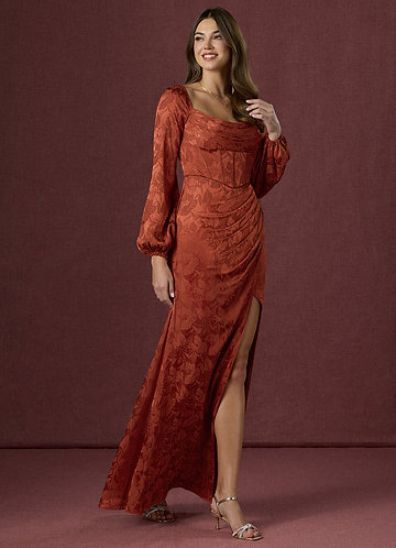 Kristy Rust Maxi Dress image1