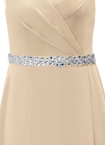 front Chiffon Sash with Starlight Beading