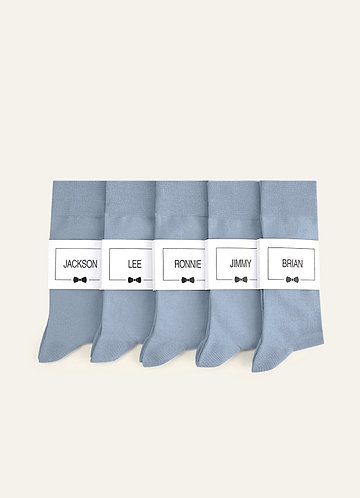 dusty blue dress socks Light Dusty Blue Polka Dot Dress Socks main image 0