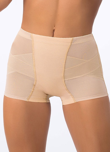 front_Butt Lifting Padded Seamless Shaper Shorts