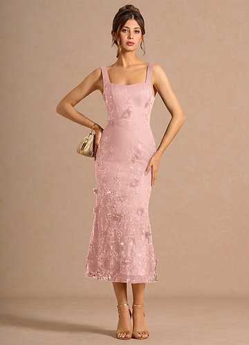 Zarelle Pink Midi Dress image1