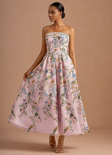 Evangeline Karamelli Pinkki Maxi mekko image1