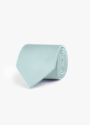 front Gravata larga de cetim elástico