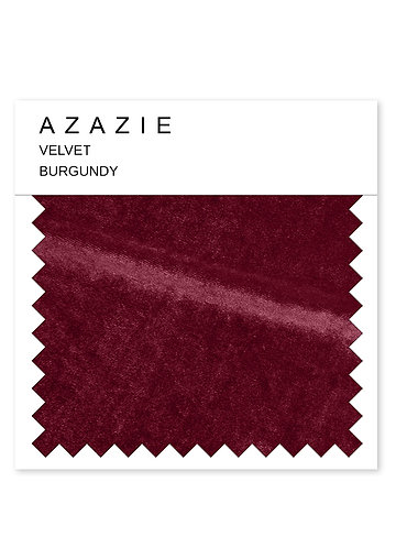 front Azazie Velvet Swatch Bourgogne