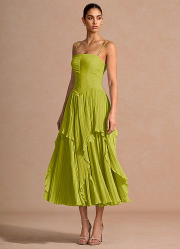 Vestido Verde Limón Midi Kerensa image1