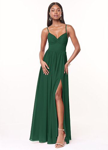 Forest green bridesmaid on sale dresses with sleeves