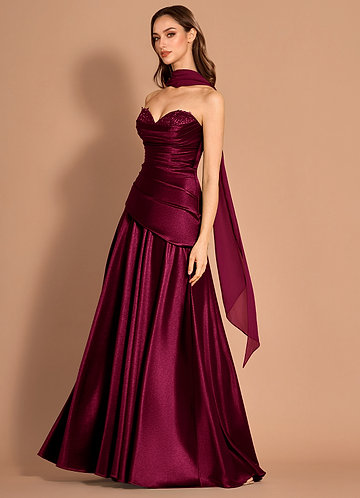 Veylith Wine Maxi Dress image1