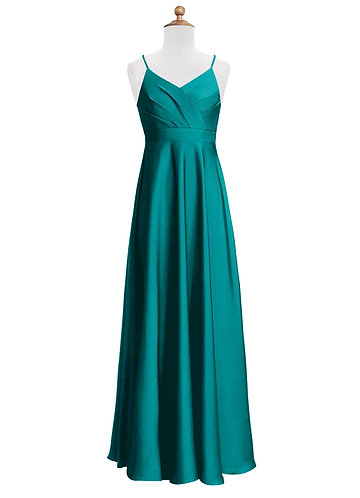 Teal Junior Bridesmaid Dresses Azazie UK