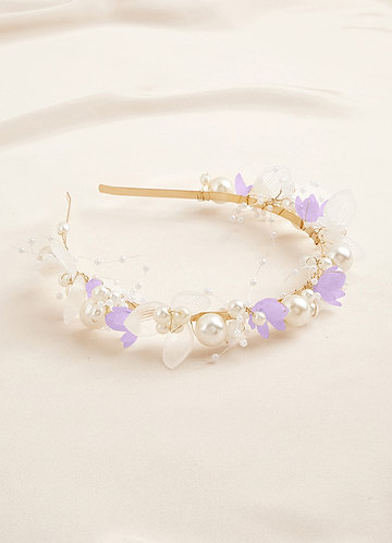 front Pearl Floral Headband
