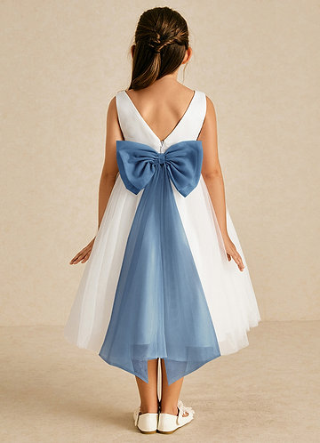 Steel Blue Flower Girl Dresses | Azazie