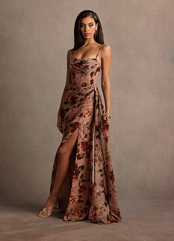 Aurra Mauve Multi Maxi Dress image1