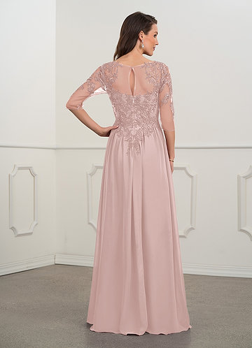 dusty rose mother of bride dress