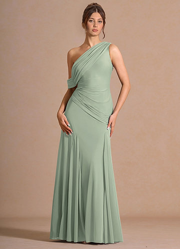 Valina Light Green Maxi Dress image1