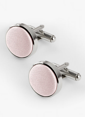 Rounded Matte Satin Cuff Links front