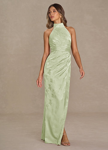 Abito Lungo Verde Chiaro Rosalind image1