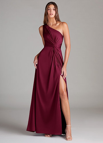 bridesmaid dresses australia Burgundy Floor Length Dress Violette Bridesmaid Dress  Tania