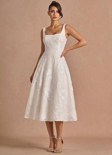 Brynn Cloud White Midi Dress image1