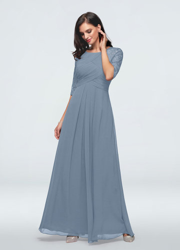 dusty blue mother of the bride gowns