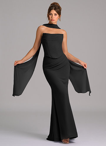 Black Strapless Bridesmaid Dresses | Azazie