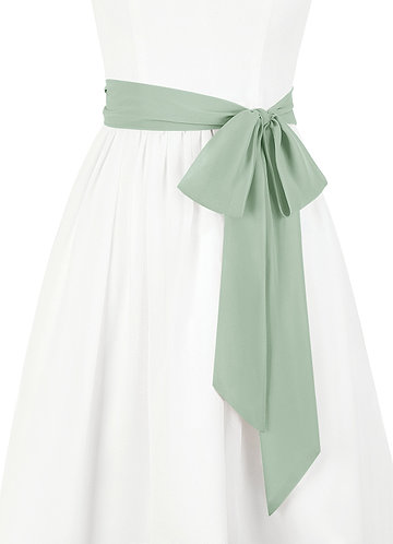front Azazie Matching Color Chiffon Sash