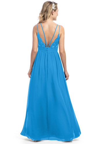 sea blue bridesmaid dresses