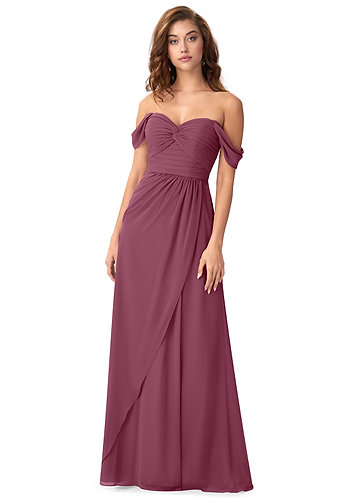 mulberry color bridesmaid dresses