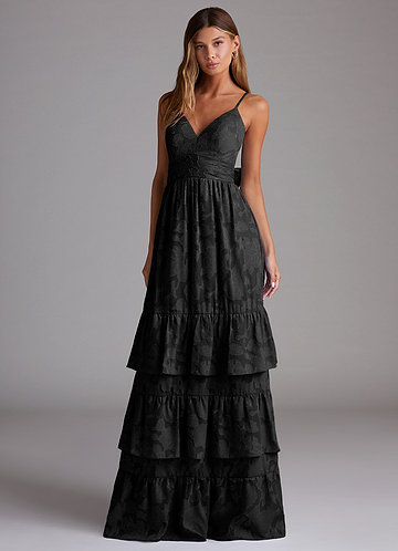 Nathalia Black Maxi Dress image1